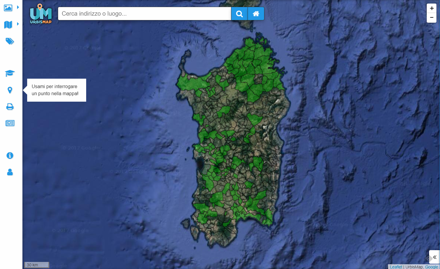 Urbismap Puc Sardegna Webgis Sit UrbisMap